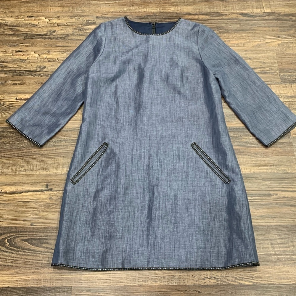 Blue Sheath Dress